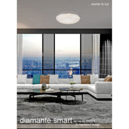 Luminosa Lighting Luminosa Diamante Smart Ceiling, 80W Led, 3000-5000K Tuneable White, 5200Lm, Remote Control, App, Voice Control, White - thumbnail 3