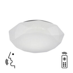 Luminosa Lighting Luminosa Diamante Smart Ceiling, 80W Led, 3000-5000K Tuneable White, 5200Lm, Remote Control, App, Voice Control, White - thumbnail 2
