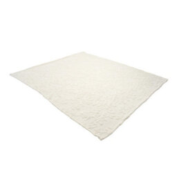 Living And Home Silky White Soft Warm Plush Fuzzy Throw Blanket 200Cm X 150Cm With 3D Leaf - thumbnail 5