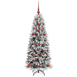 Vidaxl Artificial Christmas Tree With 150 Leds With Stand White 120 Cm - thumbnail 4