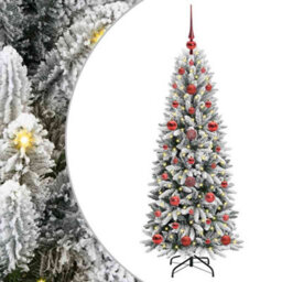 Vidaxl Artificial Christmas Tree With 150 Leds With Stand White 120 Cm - thumbnail 2