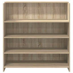 Berkfield Durable Reception Desk Sonoma Oak 100X50X103.5 Cm Engineered Wood - thumbnail 5