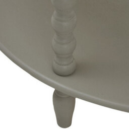 Hill Interiors The Camden Collection Half Moon 3 Tier Table - Wood - L33 X W71 X H76 Cm - Grey - thumbnail 2