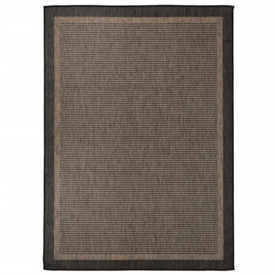Berkfield Outdoor Flatweave Rug 200X280 Cm Dark Brown