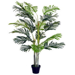 Outsunny 150Cm(5Ft) Palm Tree Artificial Faux Decor Green Plant Home Office - thumbnail 2