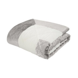 Catherine Lansfield Bedroom Lattice Cut Velvet Quilted 220X230Cm Bedspread Natural - thumbnail 4