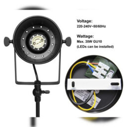 Long Life Lamps Company Retro Industrial 2 Way Black Ceiling Spotlight Bar Adjustable M0096 - thumbnail 6