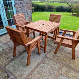 Churnet Valley Garden Furniture Ltd Churnet Valley Garden Furniture Valley 4 Seater Square 4Xc - thumbnail 3