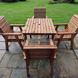 Churnet Valley Garden Furniture Ltd Churnet Valley Garden Furniture Valley 4 Seater Square 4Xc - thumbnail 5
