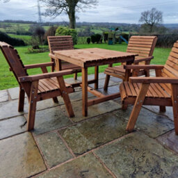 Churnet Valley Garden Furniture Ltd Churnet Valley Garden Furniture Valley 4 Seater Square 4Xc - thumbnail 6