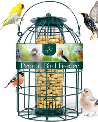 Pelle & Sol Outdoor Metal Peanut Bird Feeder Hanging Cage - Weather Resistant - image 1