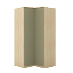 Arte Terra 16 109Cm Corner Wardrobe - Oak Lindberg & Eucalyptus, Efficient Two-Door Unit - thumbnail 2