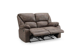 Home Detail Enoch 2 Seater Recliner Sofa, Dark Brown Faux Leather - thumbnail 4