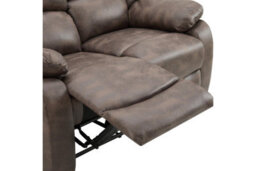 Home Detail Enoch 2 Seater Recliner Sofa, Dark Brown Faux Leather - thumbnail 5