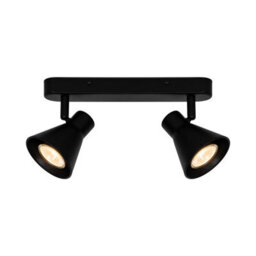 Nordlux Eik Metal Spot Light Adjustable Head Black,mains - thumbnail 1