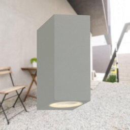 First Choice Lighting Set Of 2 Falmouth Grey Up Down Outdoor Ip44 Wall Lights - thumbnail 3