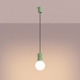 Sollux Lighting Halo Aluminum/glass Sage 1 Lights Modern Pendant Lamps - thumbnail 3