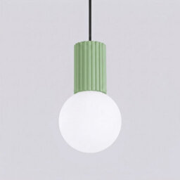 Sollux Lighting Halo Aluminum/glass Sage 1 Lights Modern Pendant Lamps - thumbnail 5