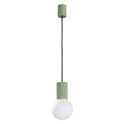 Sollux Lighting Halo Aluminum/glass Sage 1 Lights Modern Pendant Lamps