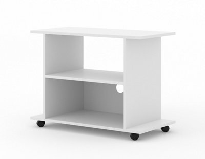 Arte Tv Stand In White Matt - W400mm X H600mm X  W800mm - image 1