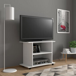 Arte Tv Stand In White Matt - W400mm X H600mm X  W800mm - thumbnail 3