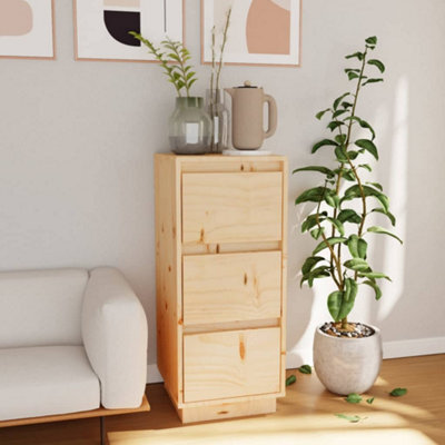 Berkfield Sideboard 32X34X75 Cm Solid Wood Pine - image 1