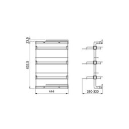 Emuca Pull-Out Side Shoe Rack For Closets And Walk-In Closets Hack, Right, Textured Black Painted, Steel - thumbnail 5