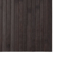 Berkfield Rug Square Dark Brown 100X100 Cm Bamboo - thumbnail 6