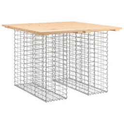 Berkfield Garden Bench Gabion Design 100X102X72 Cm Solid Wood Pine - thumbnail 2