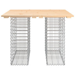 Berkfield Garden Bench Gabion Design 100X102X72 Cm Solid Wood Pine - thumbnail 3