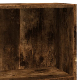Berkfield Bookcase Smoked Oak 80X24X76 Cm Engineered Wood - thumbnail 7