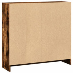 Berkfield Bookcase Smoked Oak 80X24X76 Cm Engineered Wood - thumbnail 6