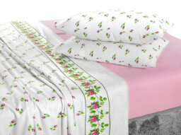 Kampala Hill Rosebud Brushed Cotton Flannelette Sheet Set - thumbnail 3