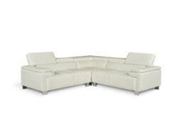 Genuine Leather White 2C2 Corner Sofa - thumbnail 5