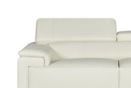 Genuine Leather White 2C2 Corner Sofa - thumbnail 3
