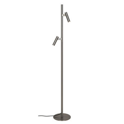 Nordlux Makoto Indoor Floor Lamp Silver Aluminium G9 Adjustable Head - Mains Powered, Ip20 - image 1