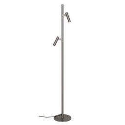 Nordlux Makoto Indoor Floor Lamp Silver Aluminium G9 Adjustable Head - Mains Powered, Ip20 - thumbnail 1