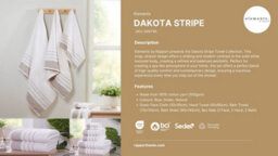 Rapport Home Dakota Stripe Pure Cotton Face Towel Natural - thumbnail 4