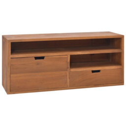 Berkfield Tv Cabinet 90X30X40 Cm Solid Teak Wood - thumbnail 1