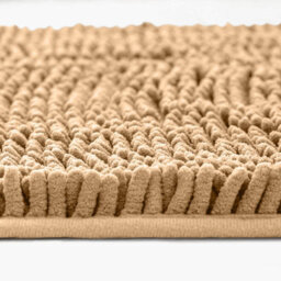 Ameha Beige Chenille Mat 40X60Cm, Extra Soft, Non-Slip, Absorbent Bath Rug & Doormat - thumbnail 3