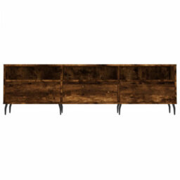 Berkfield Tv Cabinet Smoked Oak 150X30X44.5 Cm Engineered Wood - thumbnail 5