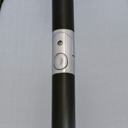 Outsunny 2.5M Round Curved Adjustable Parasol Sun Umbrella Metal Pole Grey - thumbnail 8