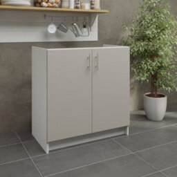 Jd Greta Kitchen Base Sink Unit 800mm Cabinet With Doors 80Cm - Cashmere Matt - thumbnail 2