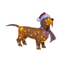 Christmas Led Dachshund Dog Decoration - thumbnail 3