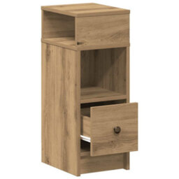 Walplus Bedside Cabinet With Drawer Artisan Oak 25X31X66 Cm - thumbnail 5
