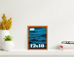 12X10 Orange Picture Frame (30.5 X 25.4Cm) Poster, Photo, Artwork, Gallery Wall Or Print - thumbnail 2