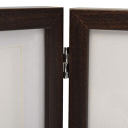 Berkfield Trifold Photo Frame Collage Dark Brown 28X18 Cm+2X - thumbnail 5