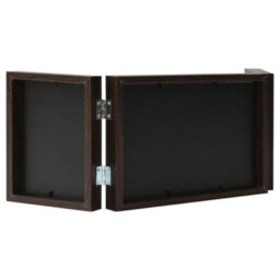 Berkfield Trifold Photo Frame Collage Dark Brown 28X18 Cm+2X - thumbnail 3