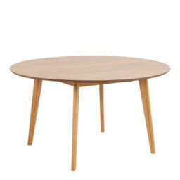 Wyld Haus Krakow 5-Piece Round Dining Set Natural Oak Effect Table And 4 Chairs - thumbnail 3