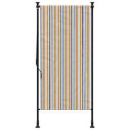 Walplus Outdoor Roller Blind Yellow And White 100X270 Cm Fabric&steel - thumbnail 3